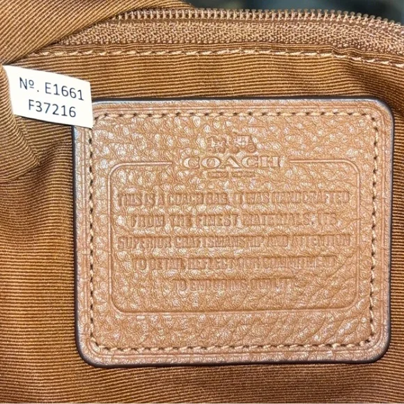 Coach Ava Tote Saddle Brown pebbled leather EUC - Picture 14 of 15